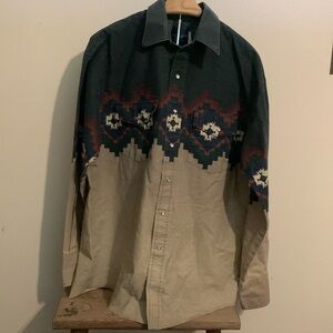 Wrangler large vintage pearl snap